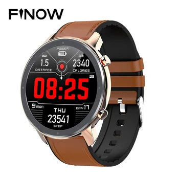

Finow L11 Smart Watch Round NFR52832 reloj Inteligentne Zegarki IP68 Waterproof Call Message Reminder Steps Smartwaches Men
