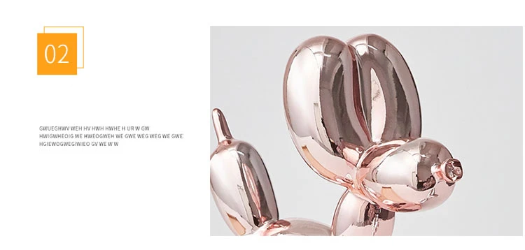 Современная Скульптура для собак Jeff Koons с воздушным шаром, домашнее украшение, художественная скульптура из смолы, Художественная Скульптура для статуи, украшение для дома