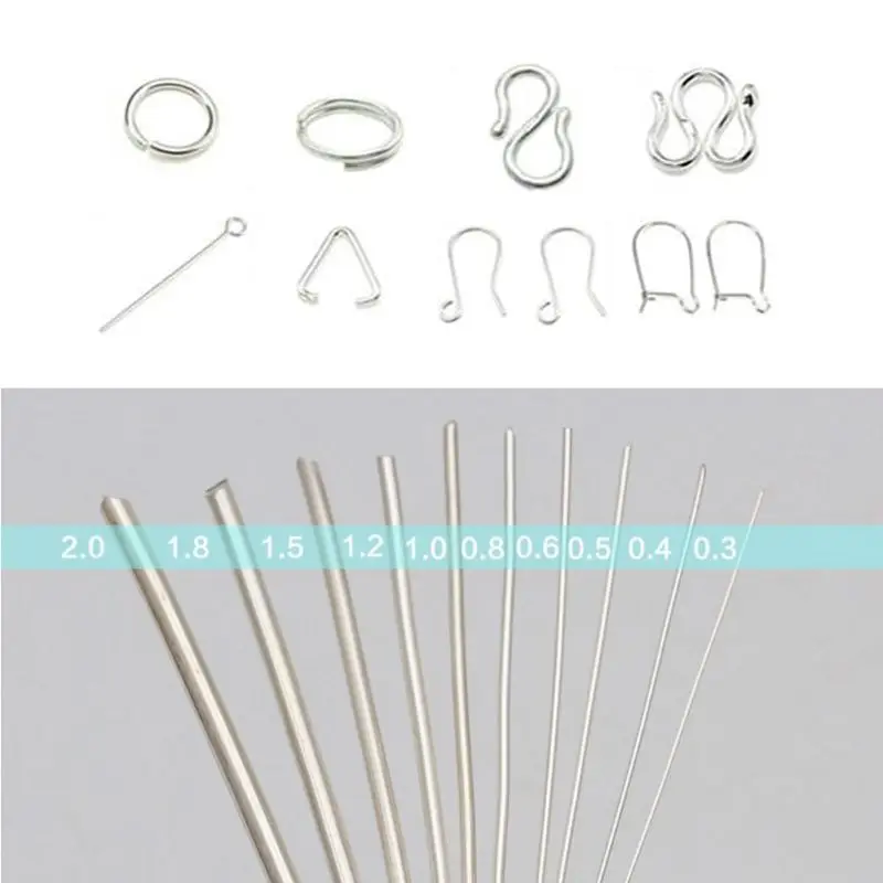 1 M 925 Sterling Silver Wire in Jewelry Making  0.3/0.4/0.5/0.6/0.7/0.8/0.9/1.2mm