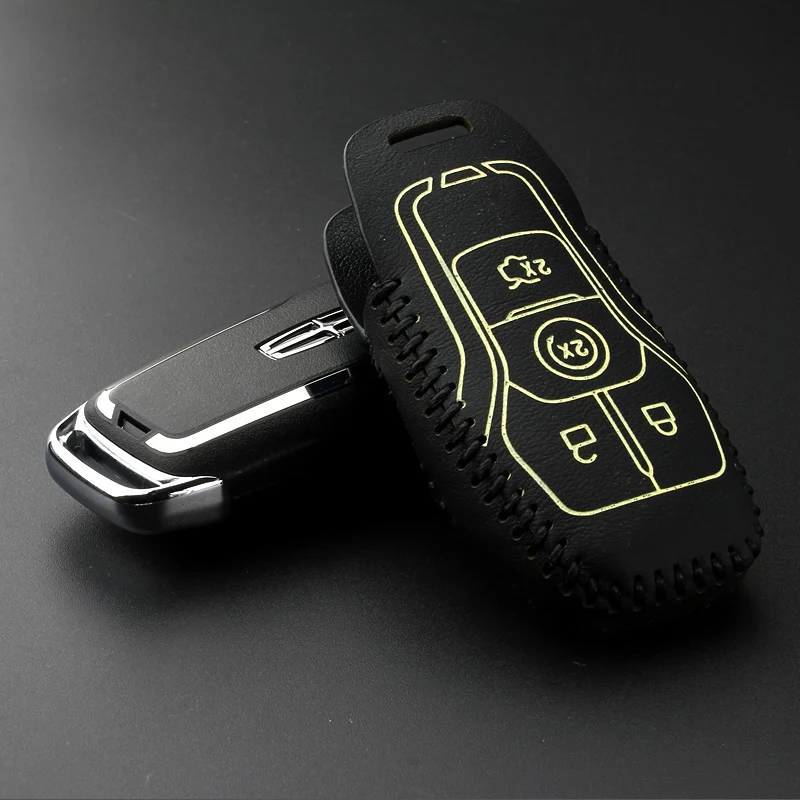Чехол для ключей lincoln KMZ/MKC из натуральной кожи, чехол для ключей автомобиля, кошелек для ford escort aurus key2s