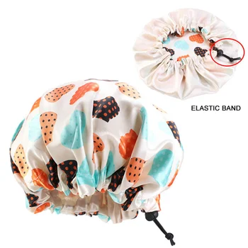 

5pcs Delicate Kids Nightcaps Elastic Sleeping Caps Hair Protection Cowls Wide Rim Hat Hair Accessories for Home Travel Trip
