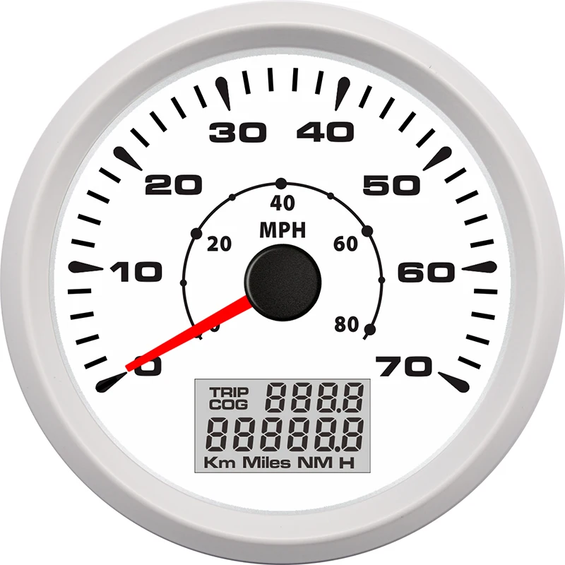 WW-70NL Gps измеритель скорости 85 мм gps измеритель скорости цифровой ЖК-дисплей 70 узлов 80 км/ч датчик скорости подходит для лодки автомобиля с 7 цветов подсветки - Цвет: WW-70NL