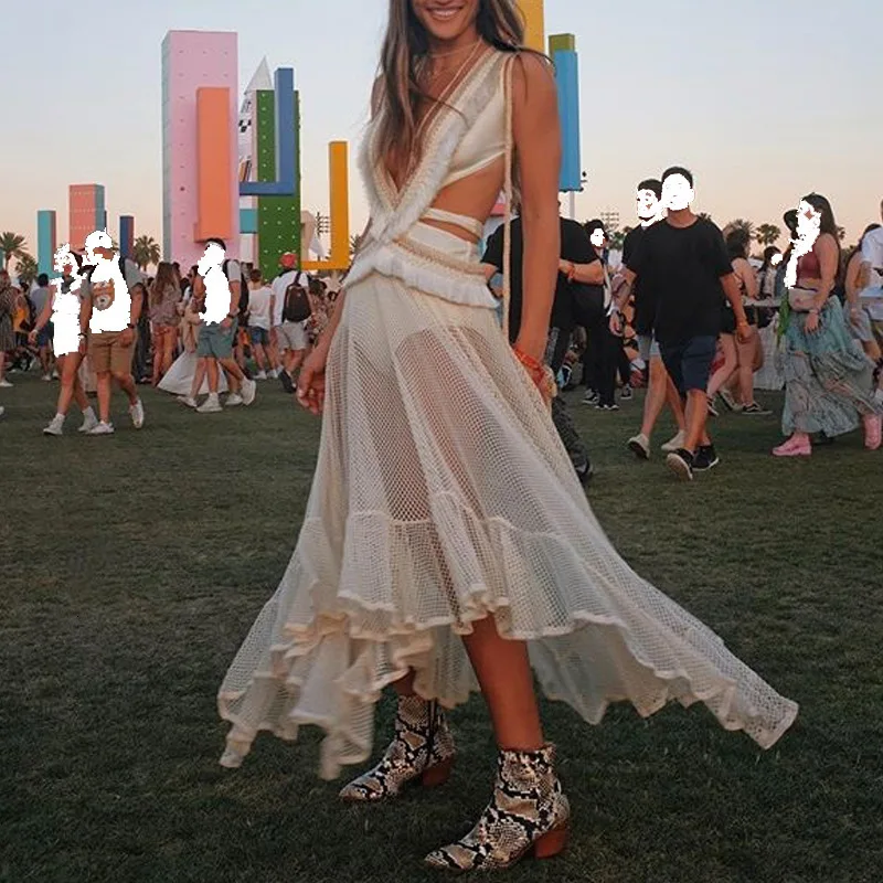 Белое сексуальное прозрачное платье vestidos, женское платье с открытой спиной elbise kleider, модное длинное вечернее платье