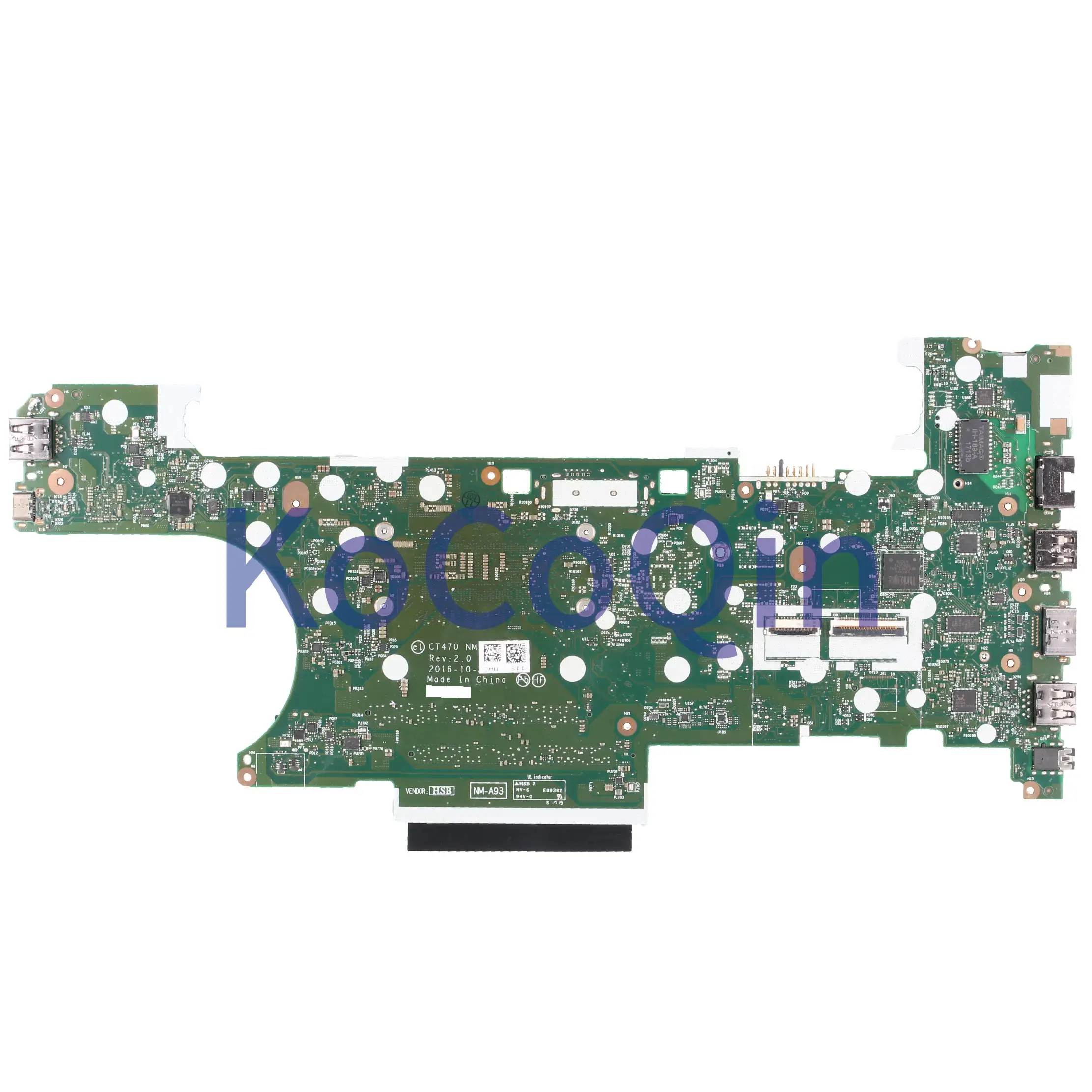 Very best  KoCoQin Laptop motherboard For LENOVO Thinkpad T470 Core SR2EZ i7-6500U Mainboard 01HW531 NM-A931 T