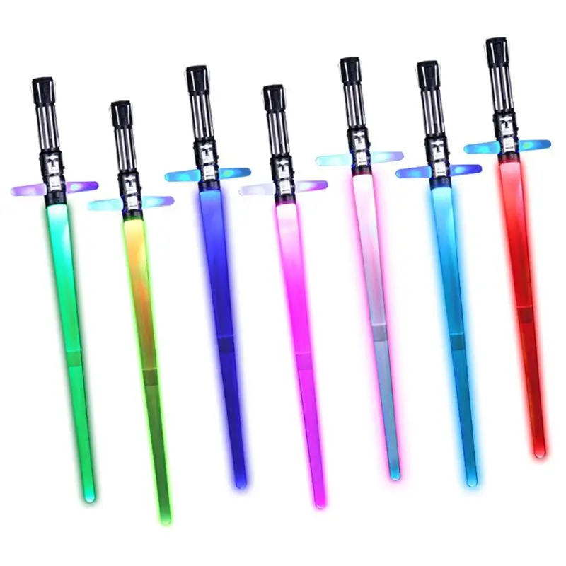 

Retractable Light Sound Cross Lightsaber Toys Luminous LaserSword Light Up Led Flashing Lightstick