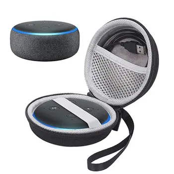 

Storage Bag Carrying Box Case Organizer Cover Pouch Hard Shell Shockproof Travel for Amazon Echo Dot 3 Smart Speaker