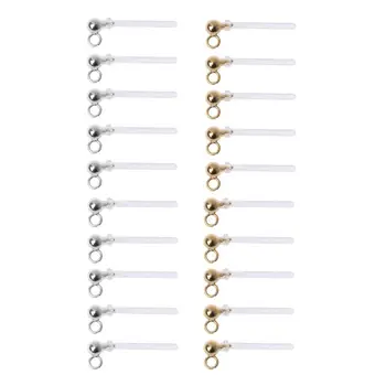 

10Pcs Allergy-Free Resin Clear Earring Converter Jewelry Making for Pierced Ears U50C