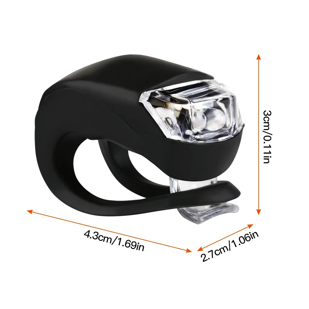 2Pc Silicone Bicycle Front Light LED Head Front Rear Wheel Bike Light Lamp Waterproof Cycling With Battery Bicycle Accessories