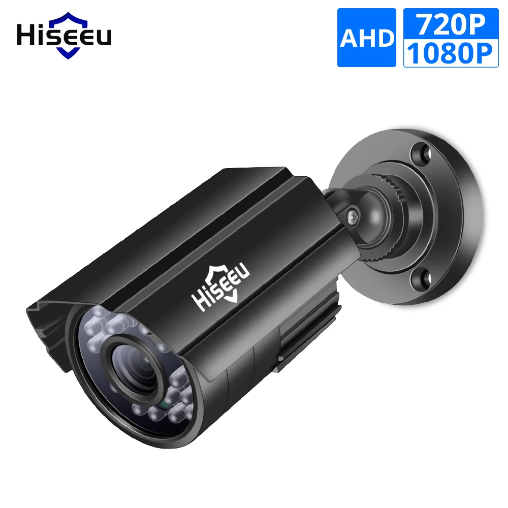 Hiseeu 720 P 960 P AHD Камера металлический корпус Открытый Водонепроницаемый Пуля CCTV Камера Камеры Скрытого видеонаблюдения для видеонаблюдения