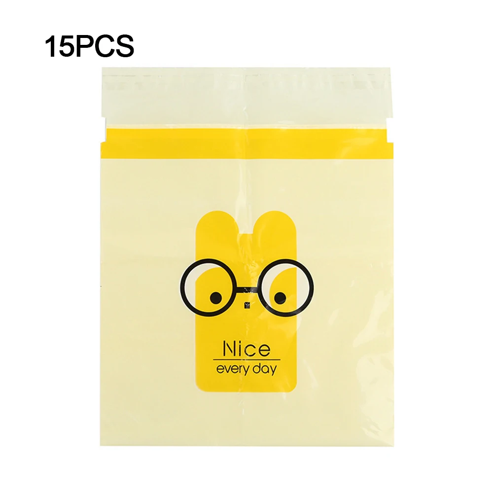 New Useful 15pcs Paste Creative Cute Portable Car Garbage Bag Trash Can Storage Cleaning Bag Disposable Bag for Car Office House