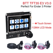 Bigtreetech tft35 e3 v3.0 tela de toque 12864 display lcd para skr mini e3 v2 ender 3 v2 atualização mks tft35 cr10 3d peças da impressora