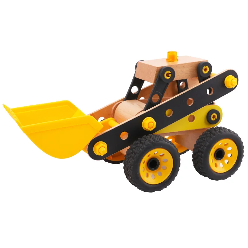 Building & Construction Toys Screwing Blocks assembly engineering vehicle baby toy car Building blocks toy kids learning new