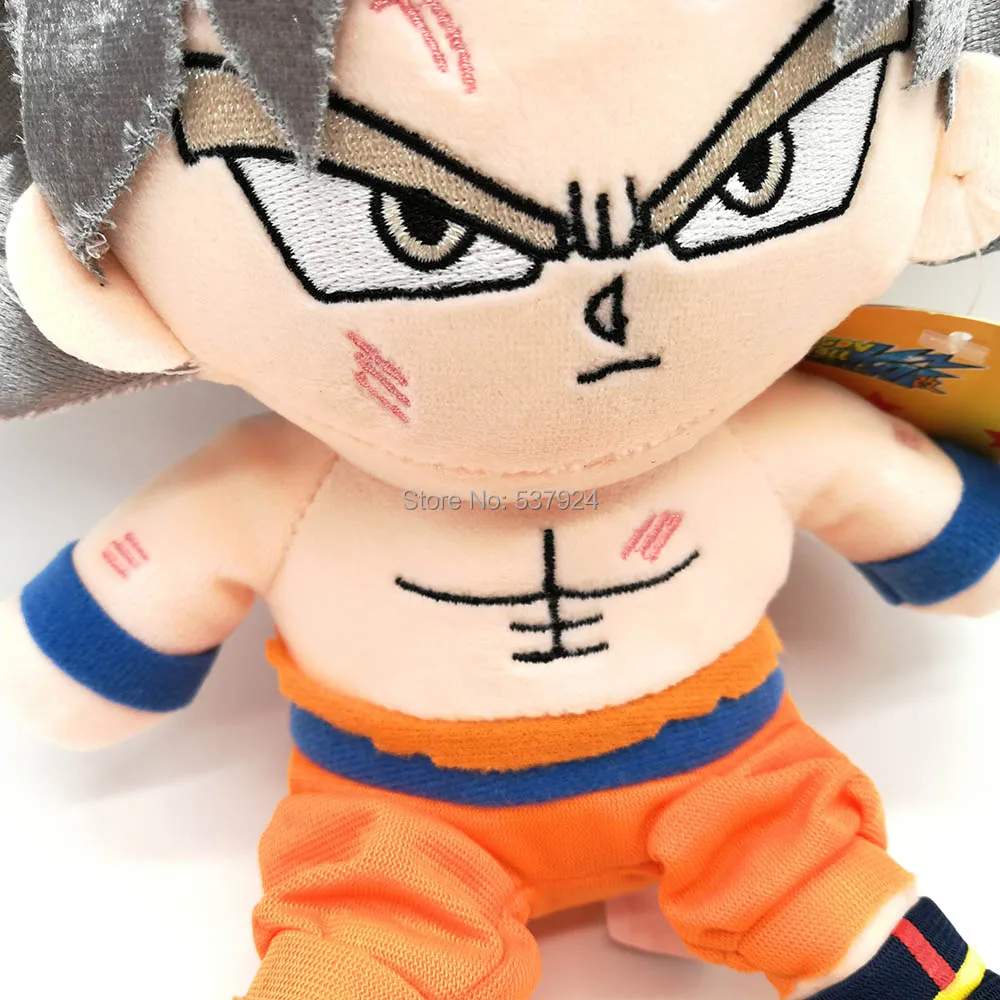 Новинка 10 шт 2 стиля Dragon Ball Z Супер Saiyan Goku ультра инстинкт Гоку 8-9," 20-24 см плюшевая кукла
