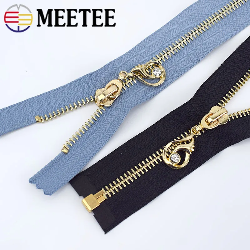 2/5 шт Meetee 85 см 5# Металлические молнии с автоматическим замком открывающиеся молнии для курток пальто DIY сумки Швейные аксессуары для художественного оформления