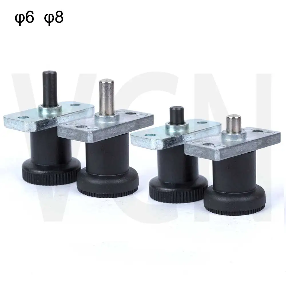 VCN232 인덱싱 플런저, 플랜지 장착형, INDEX PLUNGER 스프링 핀, 플라스틱 손잡이, 6-6 6-14 8-8 8-18