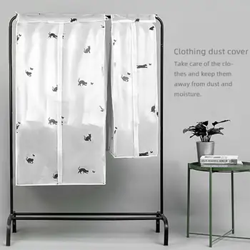 

Coat Dust Cover Zipper Home Use Breathable White Durable Organizer Bedroom Storage Waterproof Clothes Dust Cover Dress