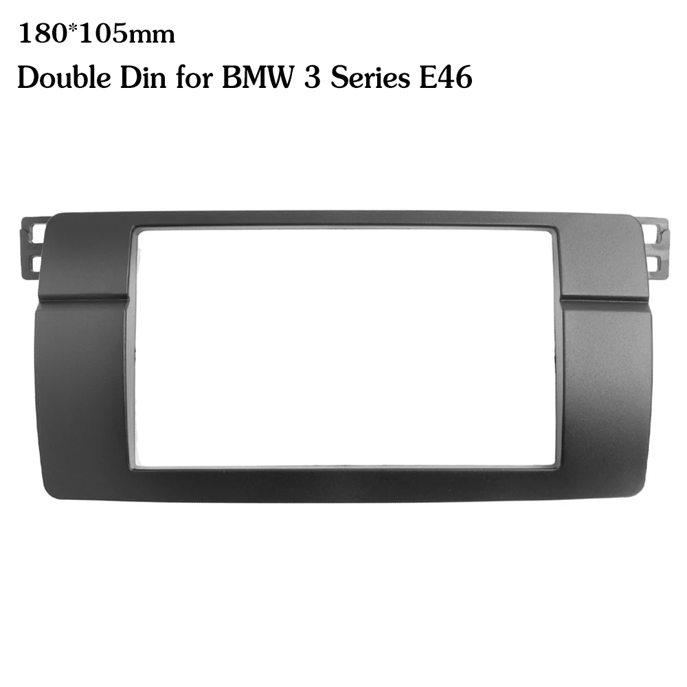 2din рамка для BMW 3 серии E46 двойная Din фасция радио DVD стерео панель обшивка