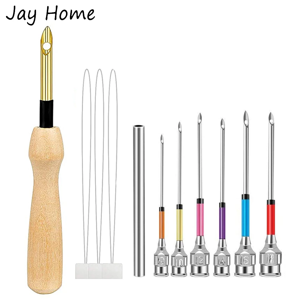 11pcs Needle Punch Tool Kit Punch Needle Tool Embroidery Punch Needle
