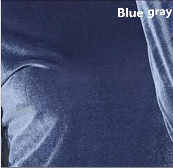 blue gray Русский стиль, Женское зимнее сексуальное бархатное платье с длинными рукавами и v-образным вырезом, M-6XL 7XL, плюс размер, весеннее и осеннее длинное велюровое платье Макси - Цвет: blue gray