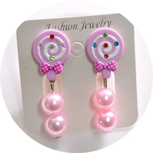 Disney princess girl Микки Маус ушные кукольные аксессуары клипсы кулон ювелирные изделия серьги Минни Замороженные висячие серьги
