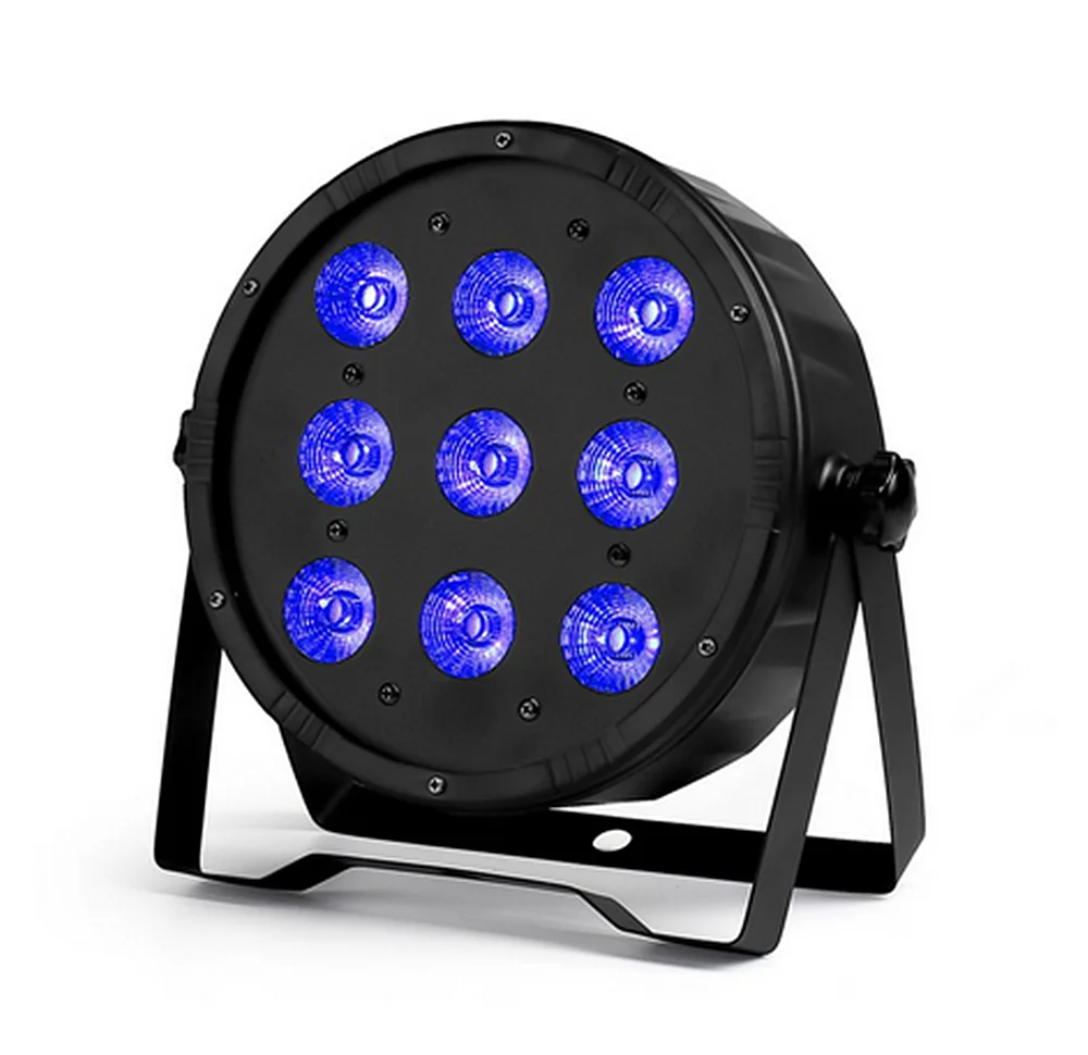 Luces par RGBWA dnx para escenario, iluminación led Par RGBW de 9x12W, 4 1, controlador de luz DMX para discoteca, envío gratis|Transformadores de portalámparas| - AliExpress