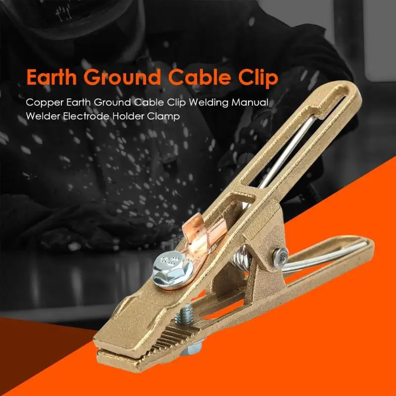 Welding Clamp 500A Ground Clamp Heavy Duty Earth Clamp for Welding/Cutting/Electrical Transaction Cable Holder Full Copper Body - Image 2