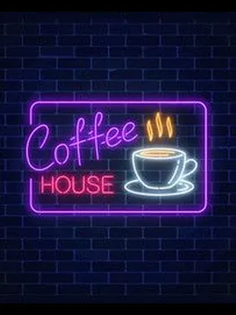 

Neon Sign For coffee house with cup resterant decorate wall light club room Hote enseigne lumineuse Polis Signage Shop Night Bar