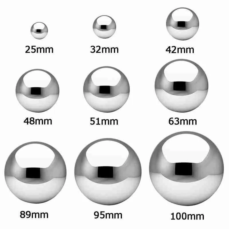 1pc Ball Sphere Mirror Hollow Ornament High Gloss Glitter Steel Mirror Ball Home Garden Decoration Supplies 25mm-100mm - Image 5