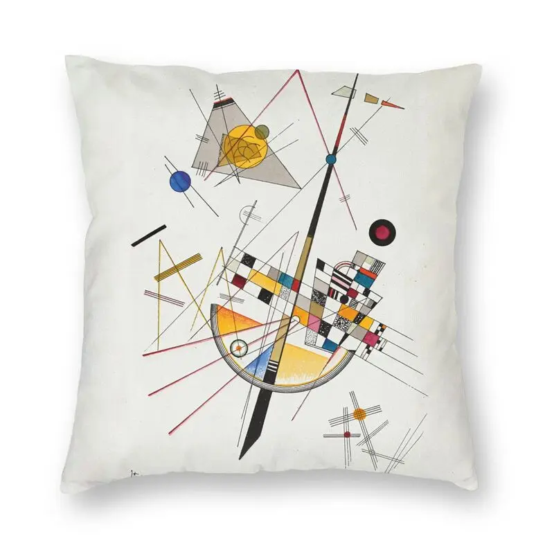 

Delicate Tension Cushion Cover Wassily Kandinsky Abstract Art Floor Pillow Case for Living Room Custom Pillowcase Home Decor