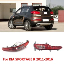 CAPQX For KIA SPORTAGE R 2011- Rear Bumper Reflector Brake Light Parking Light Warning Fog Lamp