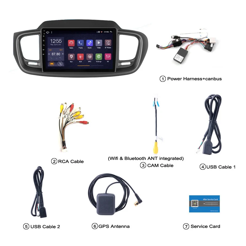 Excellent 9 INCH PX6 4G+64G Android 9.0 Car DVD Player GPS Head unit For KIA SORENTO 2015-2018 audio radio stereo Navigation 5