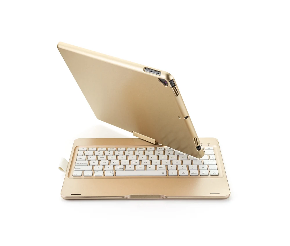 Для нового iPad 7 10,2 7 цветов светодиодный с подсветкой вращающийся на 360 градусов смарт-раскладушка беспроводной Bluetooth чехол для клавиатуры