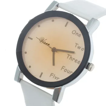 

Neutral Leisure Letters Motion Simulation Of Electronic Quartz Watch 2020 New Fashion Leather Quartz Wrist Watch classic Quartz