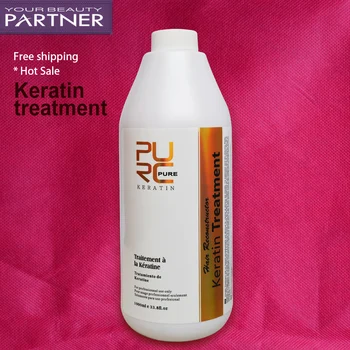 

PURC Brazilian keratin hair treatment formalin 5% 1000ml Hot sale hair straightener hair care and hair mask free shipping PURE