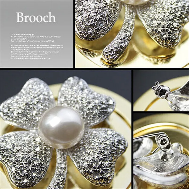 crystal brooch