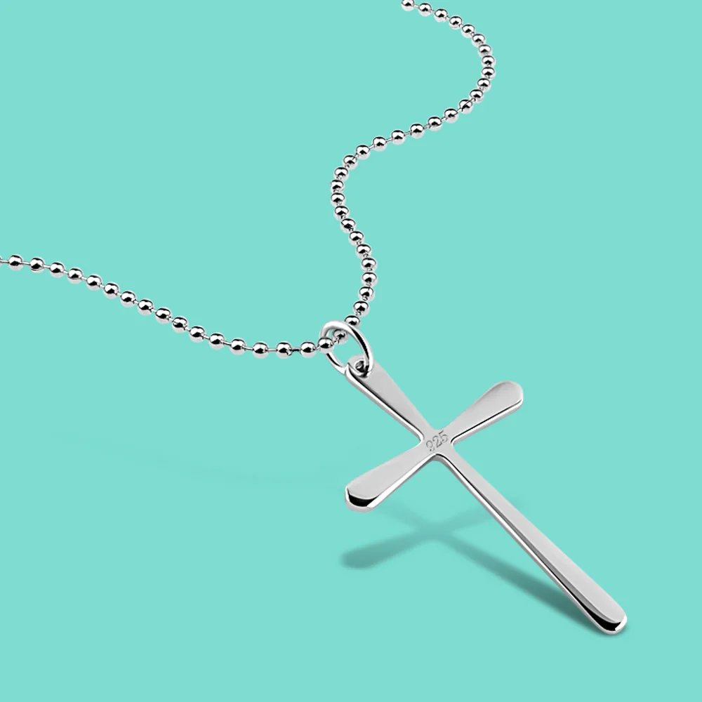 Fashion Men's Silver Cross Pendant 925 