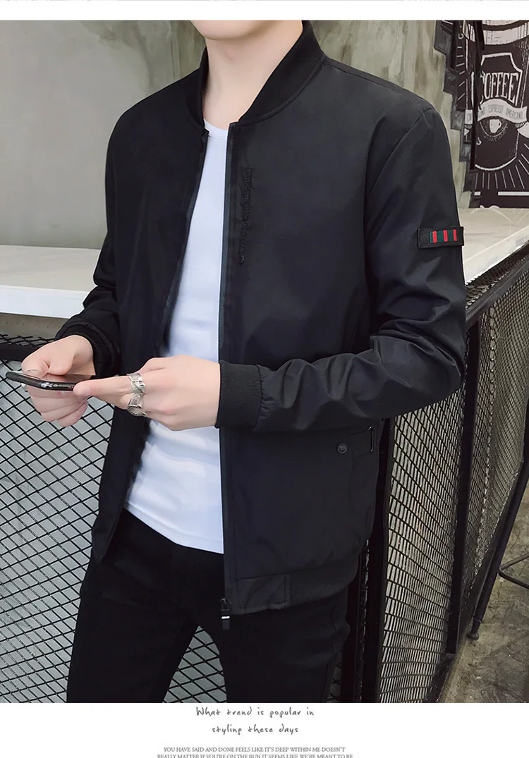 MEN'S Coat Spring And Autumn New Style Korean-style Trend Autumn Casual Slim Fit Handsome Baseball Uniform Youth MEN'S Jack