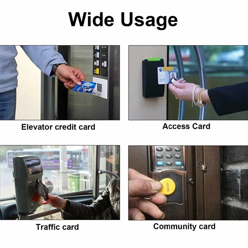 RFID карта управление доступом по карточкам бесконтактного считывания ключ 125 кГц T5577 ID Водонепроницаемый ID карта Маркер Брелоки считыватель карт синий(упаковка 50