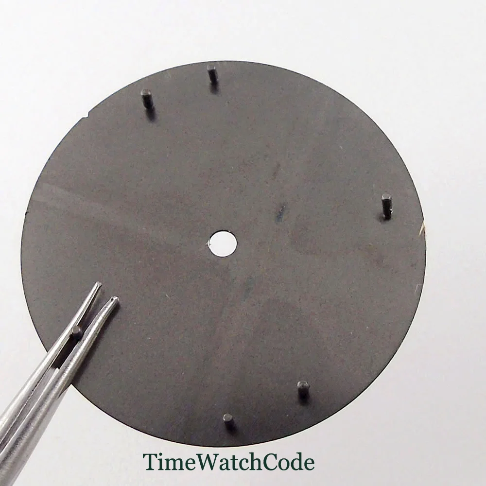 Classic 29mm Pilot Style Watch Dial Face with Arabic Numerals and Hands Set