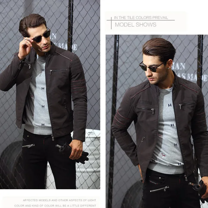 Outwear Fleece Leather Men Vintage Motorcycle Fashion Retro Warm Thicken Biker Leather Outerwear Jackets Casual Coat d88