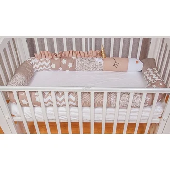 

Подушка - валик в кроватку "Единорожка"