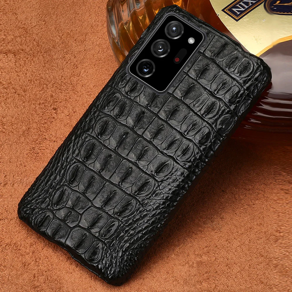 LANGSIDI Original Crocodile skin case For samsung