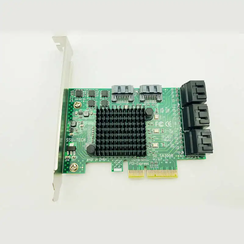  Pci-E Pci Express Zu Sata 30 Iii 3 6Gb Controller Karte Ssd Pcie 8 Port Sata Karte Ssd Sata3.0 adap