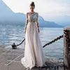 Customized Boho Long Sleeves Wedding Dresses 2025 White Dots Appliques Lace Bridal Gowns Tulle Beach Bohemian Party Floor Lenth 3