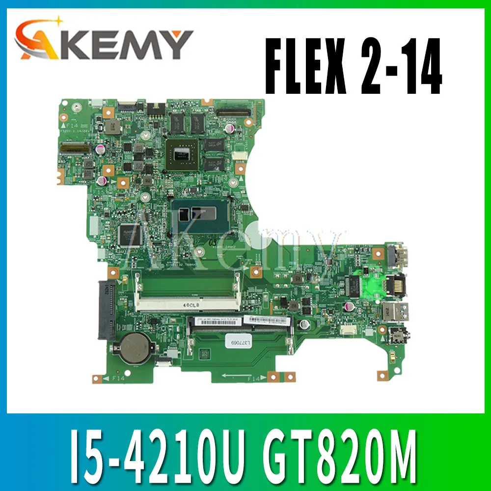 Материнская плата для ноутбука LF14M MB 13281-1 448 00X01 0011 FLEX 2-14 с процессором I5 DDR3L 100% |