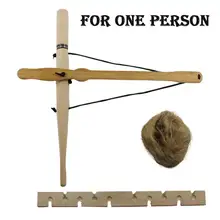 2 человек фрикционный огненный инструмент лук дрель дерево аварийный огонь стартер на открытом воздухе кемпинга Пешие примитивные пожарная практика комплект