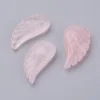 10pcs Natural Stone Quartzs Crystal Amethysts Angel Wing Pendants For Women Men Necklace Jewelry Making 24.5x12x5mm 1