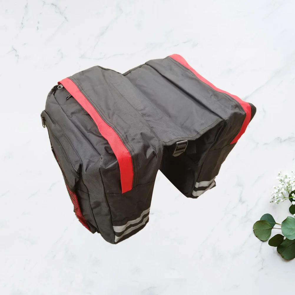 Bicycle Rear Shelf Frame Bag Saddle Bag Container Large Capacity Double Bag For Storage