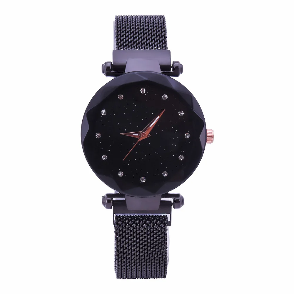 sloggi139black Женские часы из нержавеющей стали с сетчатым ремешком, наручные часы в римском стиле, модные кварцевые часы с магнитной пряжкой, роскошные часы Relojes Mujer - Цвет: sloggi139black