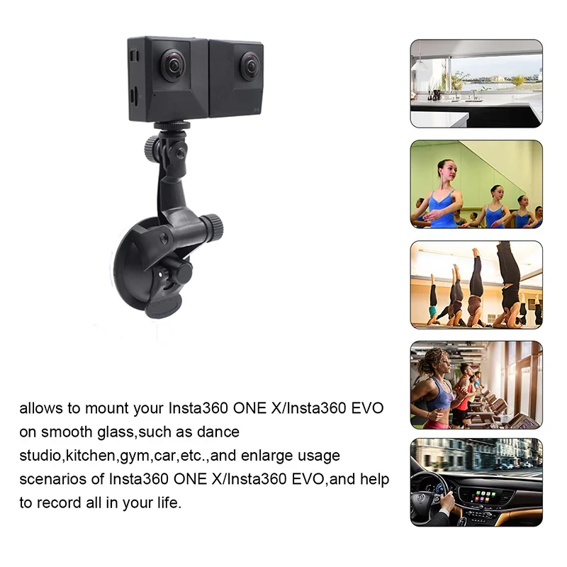 Присоска держатель штатив аксессуары для Insta360 ONE X 6 профессиональный высококачественный автомобильный кронштейн крепления лобового стекла